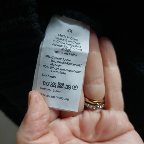 Madewell wool blend Mock Neck chunky knit relaxed sweater 3X - Picture 8 of 9